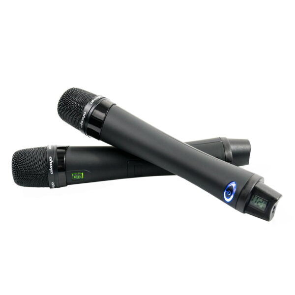Set di 2 microfoni wireless Okayo DL-8H + ricevitore multifrequenza Okayo SRX-800 - immagine 4