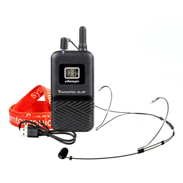 Okayo SRX-800 + DL-8T complete wireless audio / microphone system for fitness and aerobics instructors - Image 4