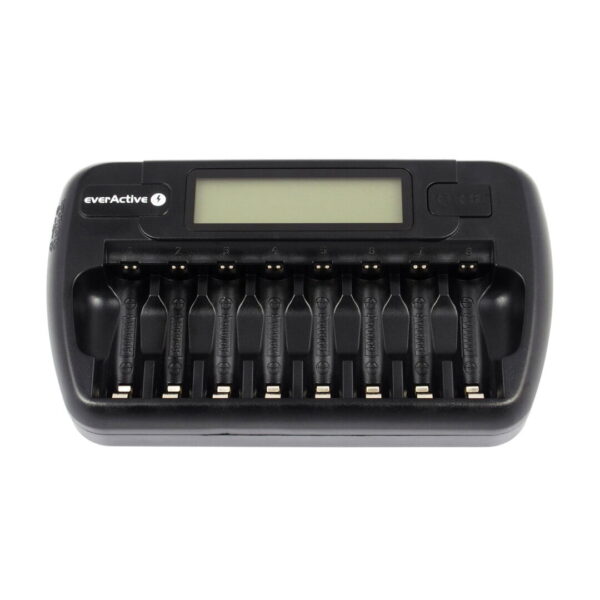 Caricabatterie everactive NC-800 Ni-MH per 8 batterie ricaricabili - immagine 2