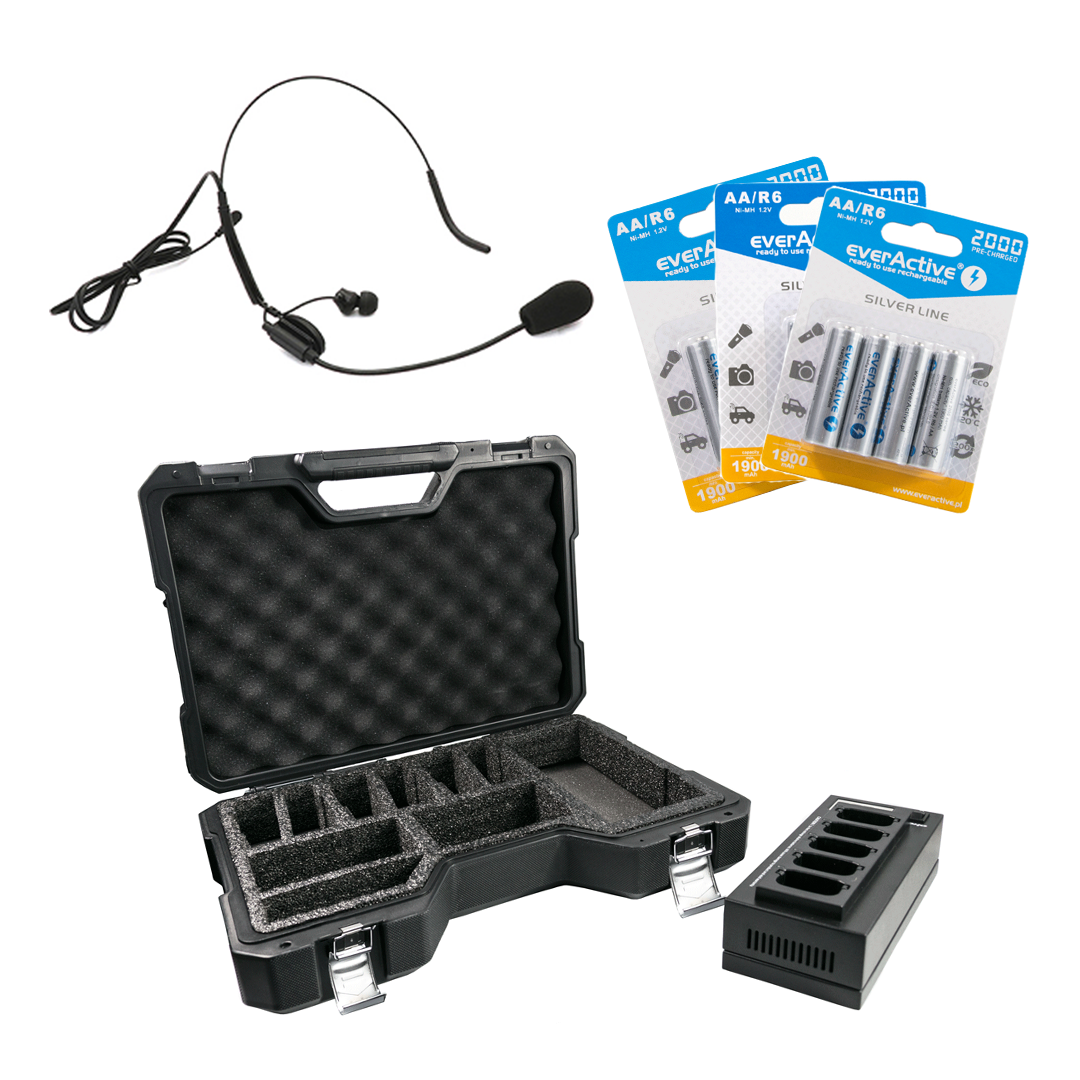 Set of 5 intercoms for communication for film and production crews - FreeCom-5AV - Image 4
