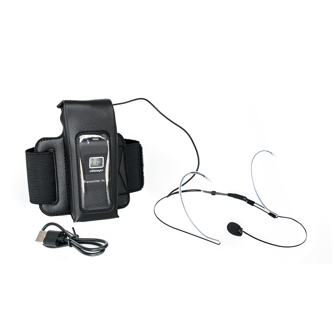 Okayo DL-8T Wireless Headset and Bodypack Microphone for Fitness/Aerobics Instructors
