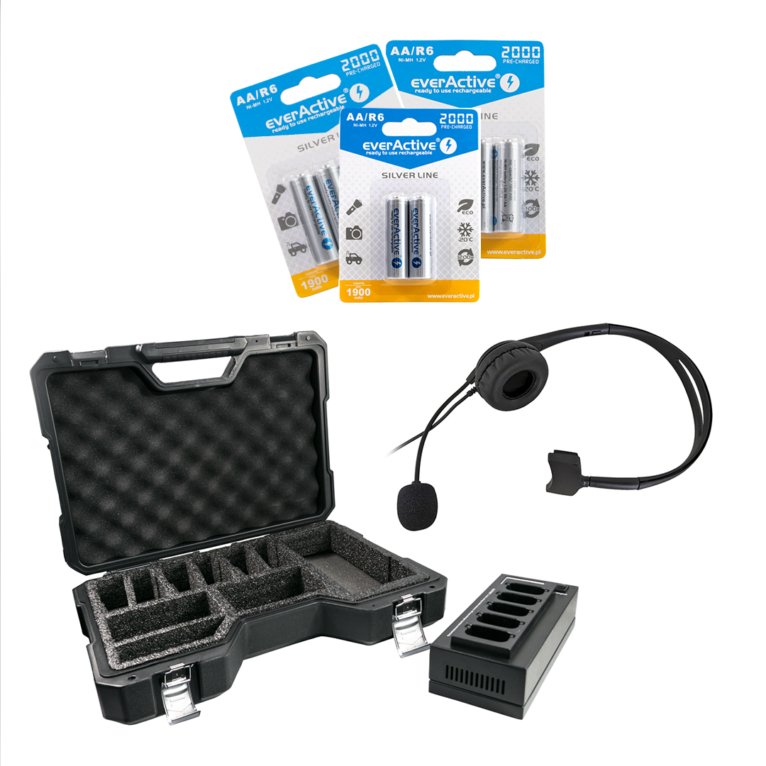 Auriculares bidireccionales para comunicación / sistema de radio inalámbrico para el sector sanitario - kit HC-5-FC - Imagen 3