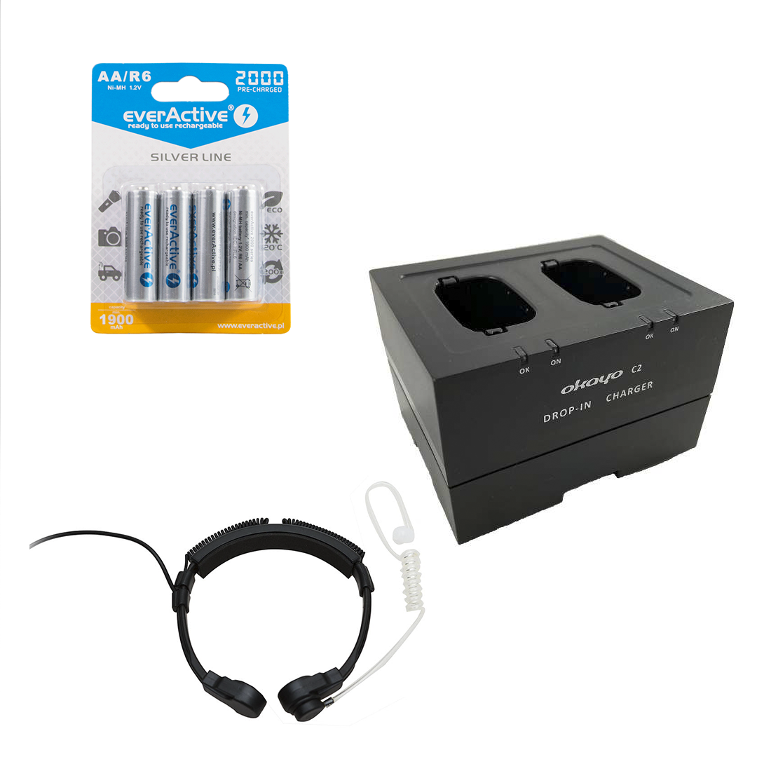 Kit casque de communication bidirectionnel / interphone sans fil pour le secteur de la santé - kit HCL-2-FC – Image 3