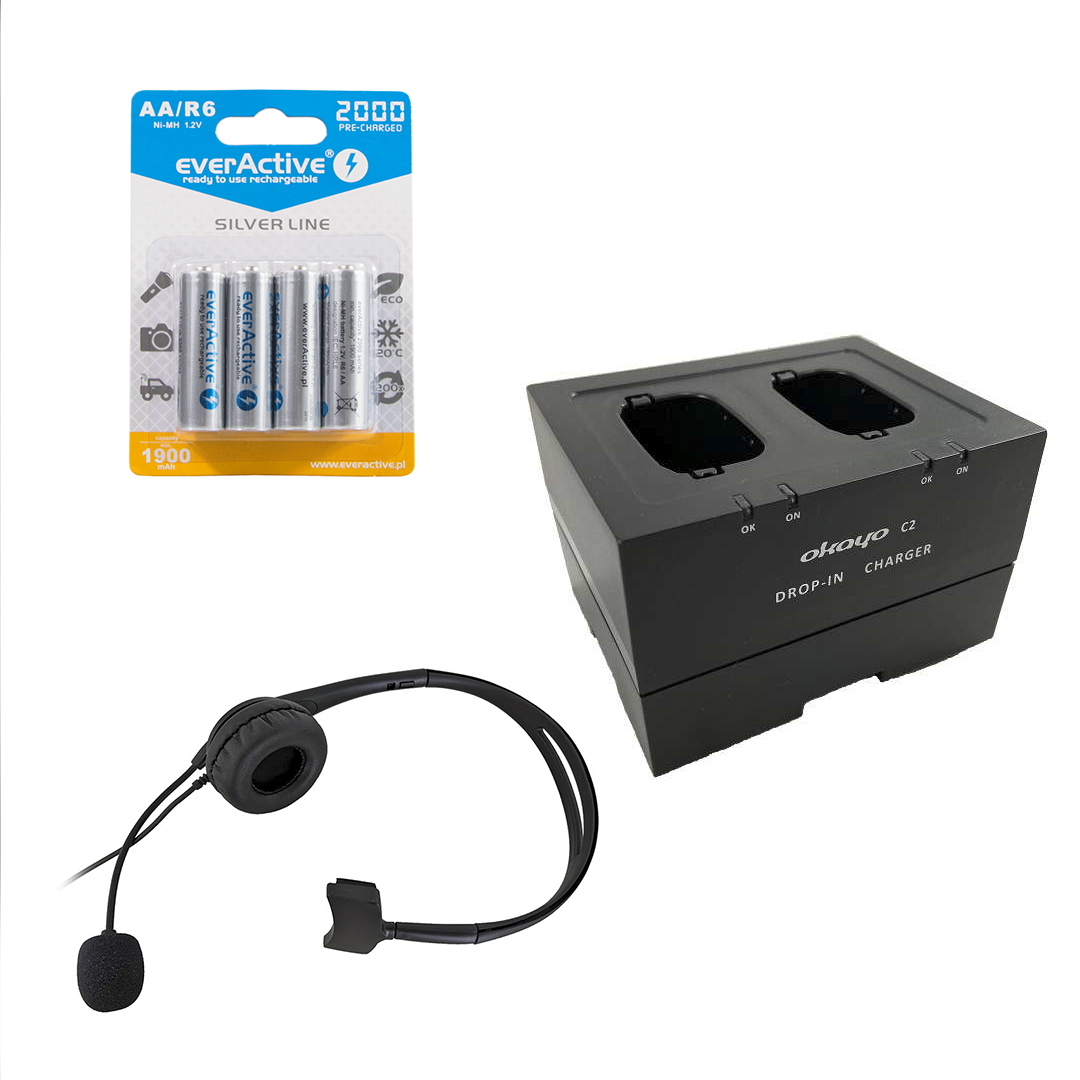 Kit casque bidirectionnel / interphone sans fil pour le secteur de la santé - HC-2-FC – Image 3