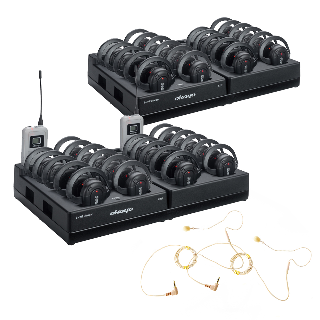 Kit de audioguía Okayo EarMe | L (44+2)